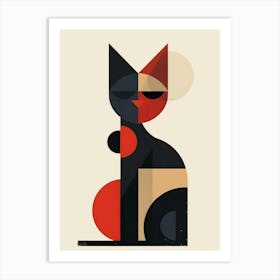 Abstract Cat 18 Art Print