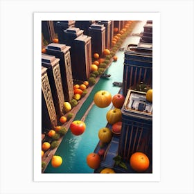 City Of Fruit Art Print