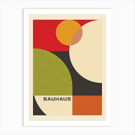 Bauhaus Abstract Colourful Print 1 Art Print