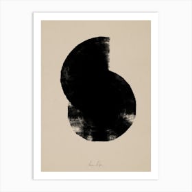 Abstract Black Object 3 Art Print