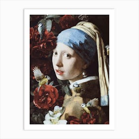 Girl With A Pearl Earring Art Print