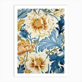 Floral Wallpaper 159 Art Print