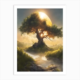 0 Nature And Sun Esrgan V1 X2plus Art Print