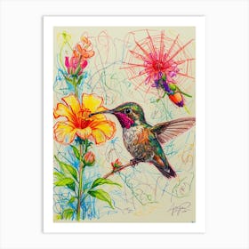 Hummingbird 15 Art Print