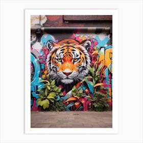 Graffiti Tiger 1 Art Print