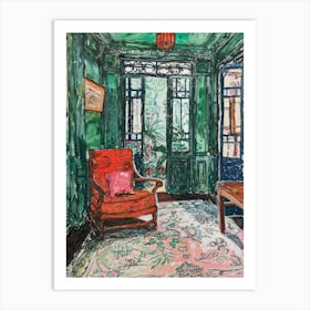 Room With Green Walls Art Print