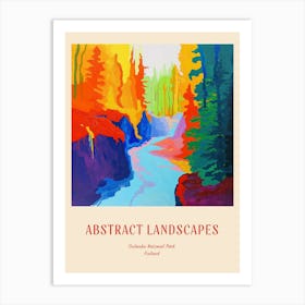 Colourful Abstract Oulanka National Park Finland 1 Poster Art Print