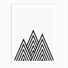 Minimalist mountains 2 1 Art Print