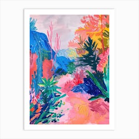 Colorful Abstract Nature Pink Landscape Art Print