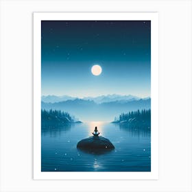 Meditation On The Lake Art Print