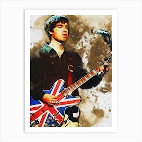 Smudge Of Noel Gallagher Art Print