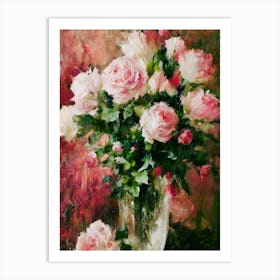 Roses In A Vase 12 Art Print