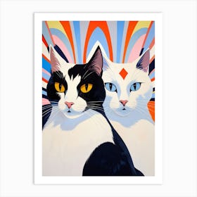 Two Cats 4 Art Print