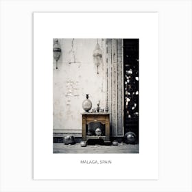 Poster Of Marrakech, Morocco, Photography In Black And White 3 Art Print