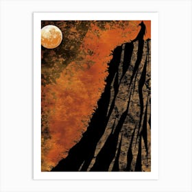 Man On Top Of A Mountain 1 Art Print