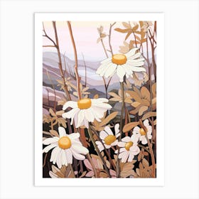 Oxeye Daisy 1 Flower Painting Art Print