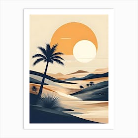 Sunset In The Desert 27 Art Print