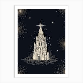 Christmas Castle Art Print