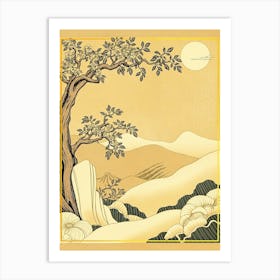 Golden Landscape Art Print