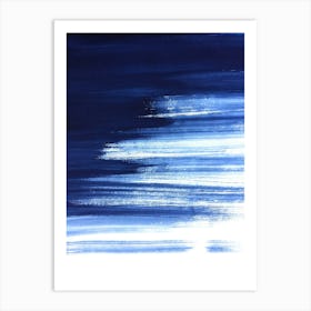 'Blue' watercoloring Art Print
