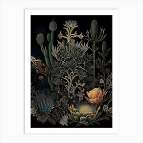 Dark Cactus1 1 Art Print