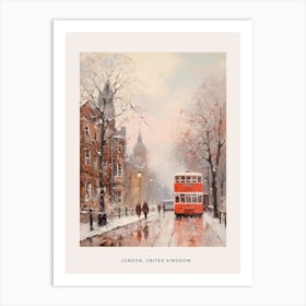 Dreamy Winter Painting Poster London United Kingdom 7 Art Print