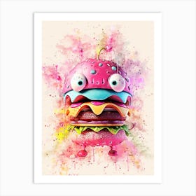 Monster Burger Art Print