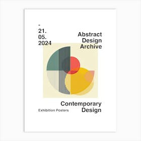 Abstract Design Archive Poster 14 Art Print