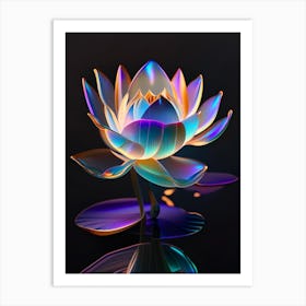 American Lotus Holographic 6 Art Print