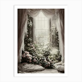 Roses In The Window Art Print