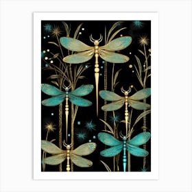 Dragonflies 2 Art Print