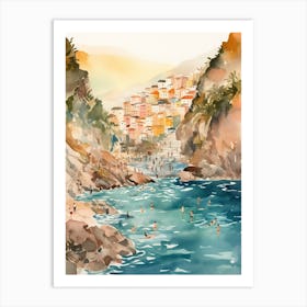Summer In Cinque Terre Art Print