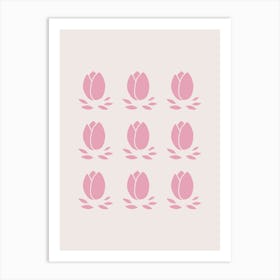 Pink Tulips Art Print