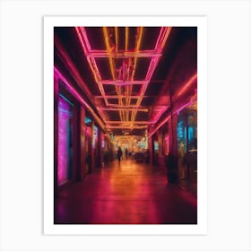 Neon Lights 1 Art Print