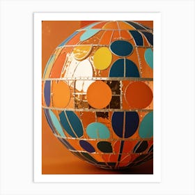 Mosaic Sphere Art Print