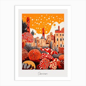 Poster Of Siracusa, Italy, Illustration In The Style Of Pop Art 1 Art Print