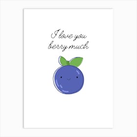 Love Berry Art Print