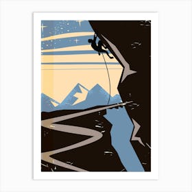 Rock Climber Art Print