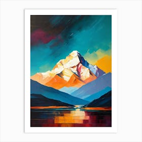 Mountain Reflection Art Print