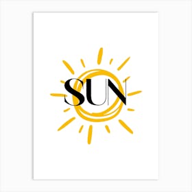 Sun Logo printable 2024 1 Art Print