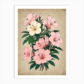 Hibiscus Flowers Art Print