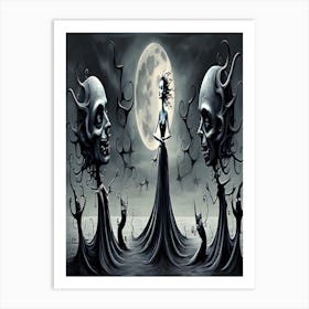 I Breathe into the Moons Embrace Art Print