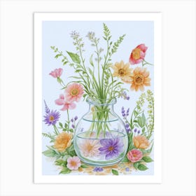 Flowers In A Vase 7 Art Print