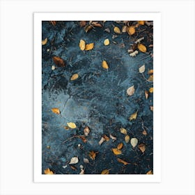 Autumn Leaves On The Ground 4 Art Print