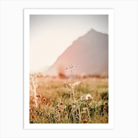 Warm Wildflower Scenery Art Print