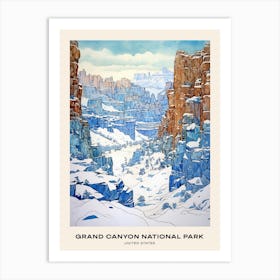 Grand Canyon National Park United States 3 Poster Art Print