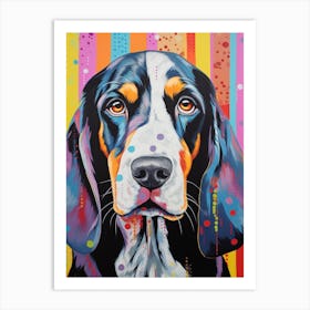 Pop Art Basset Hound 4 Art Print