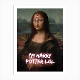 Mona Lisa Harry Potter Art Print