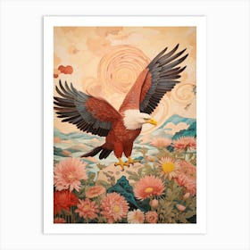 Bald Eagle 2 Detailed Bird Painting Art Print