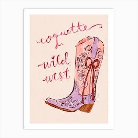 Coquette Wild West Art Print